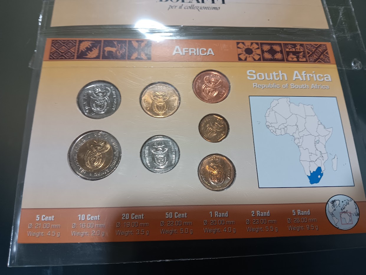 Serie Monete Completa Fior Di Conio Del Mondo South Africa Ccni