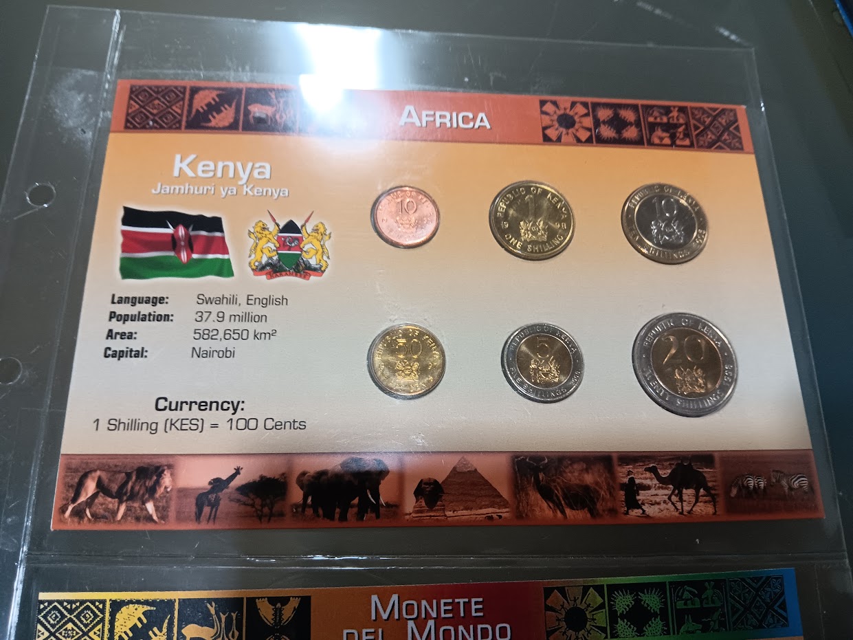 Serie Monete Completa Fior Di Conio Del Mondo Kenya Africa Ccni