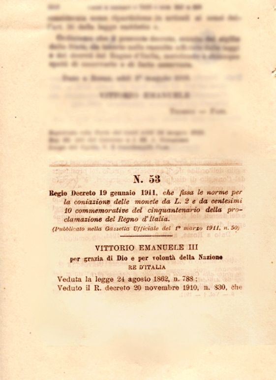 R. Decreto n°53 del 19 gennaio 1911 - pag1