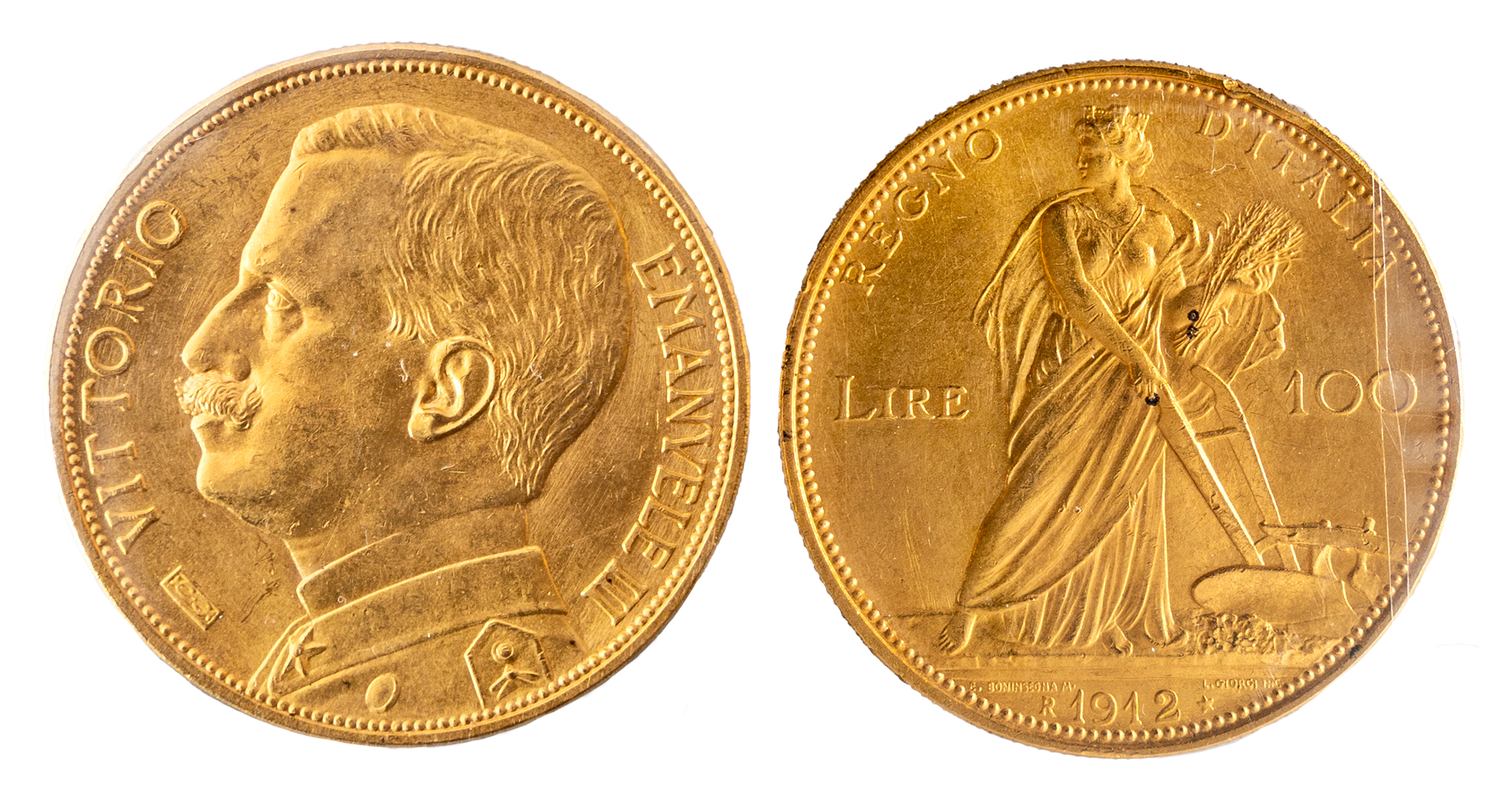 Vittorio Emanuele III, 100 lire 1912, stima 5.000-7.000