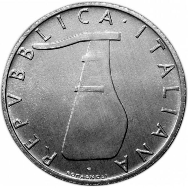 italy 5 lire 1986