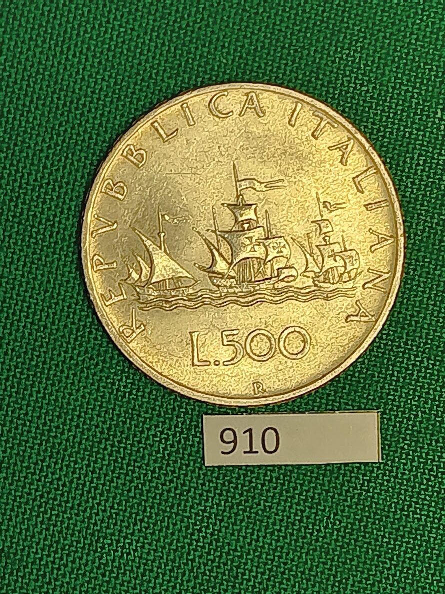 910 Italia 500 lire caravelle argento anno 1964 - CCNI - Circolo ...