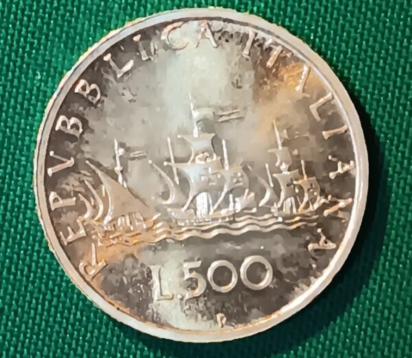 Italia 500 lire argento caravelle anno 1961 - CCNI - Circolo Culturale ...