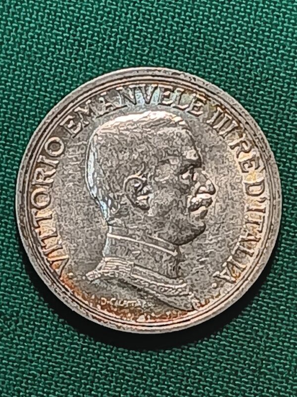 Lire 2 quadriga briosa Vittorio Emanuele III anno 1915 - immagine 2